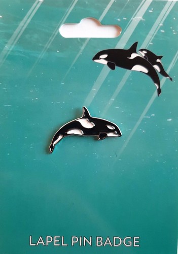 Orca ocean metal - orca, lapel