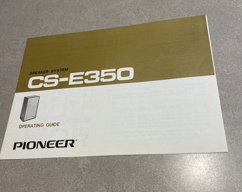 Pioneer e350 speaker system - pioneer, cs-e350
