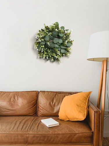 Artificial eucalyptus wreath - artificial,