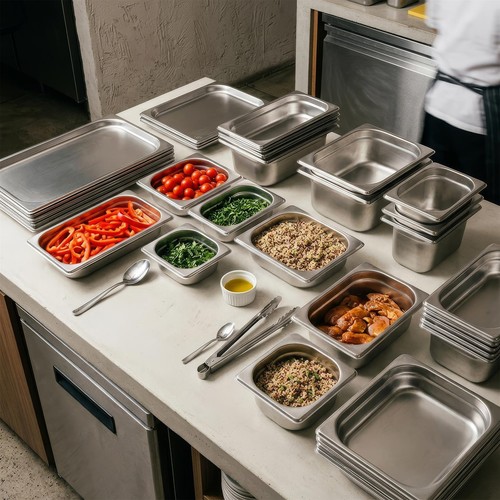 Stainless steel gastronorm - stainless,
