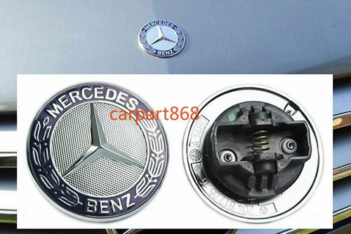 Blue front hood - blue, emblem