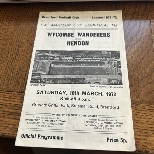 Wycombe hendon brentford - wycombe, at