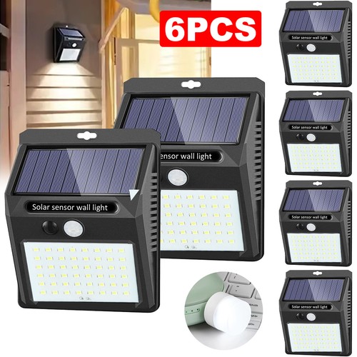 6pack 48led solar lamp - 48led, outdoor