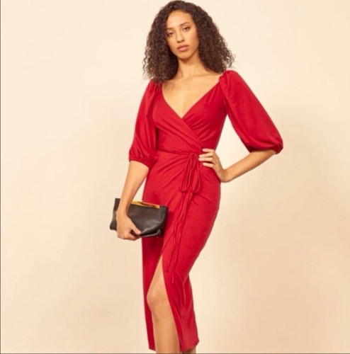 Reformation red solid - reformation, wrap