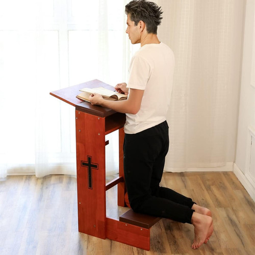 Prayer bench stool solid wood - bench,