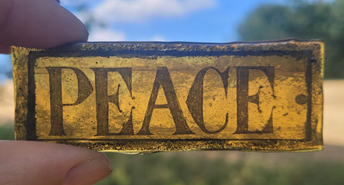 Stained glass peace church - stained,