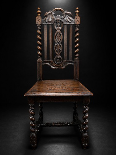 Antique chair carved - chair,