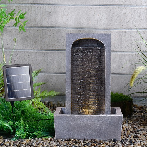 Solar garden water feature - water,