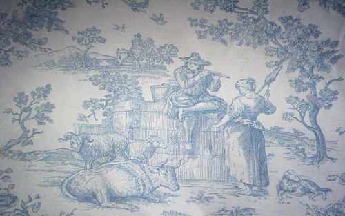 French toile jouy vintage - french, de