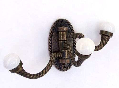 Vintage brass with porcelain - with,