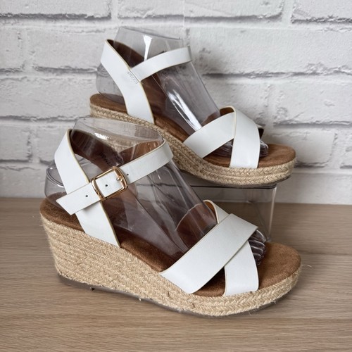 Pavers white wedge sandals - pavers,