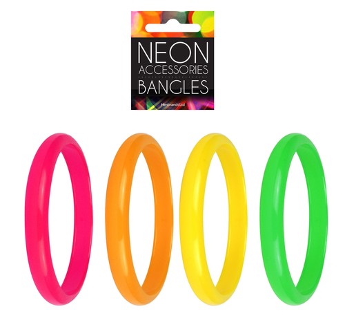 Neon bangles bracelets - bracelets, 80s
