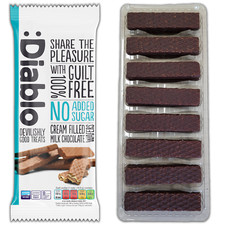 Diablo Cream Filled Milk Chocolate Wafers |No Added Sugar 150g