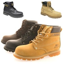  Mens GROUNDWORK CATERPILLAR Safety Steel Toe Cap Shoes Ankle Work Boots Sz 6-13