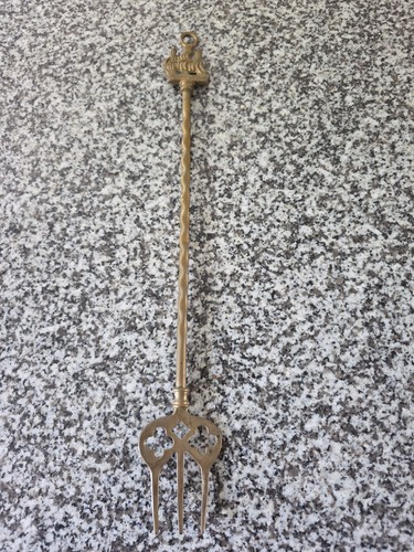 Antique vintage brass toasting - brass,