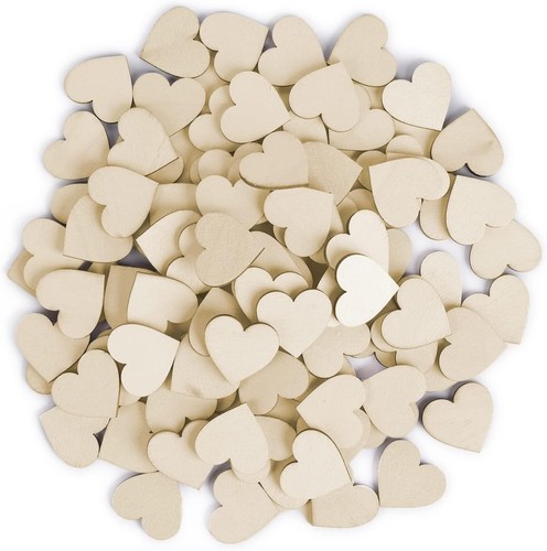 100pcs wooden hearts for - hearts,