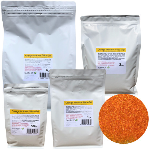 Orange indicator silica gel - silica,