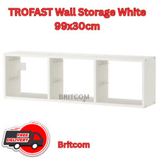 New IKEA TROFAST Wall Storage Unit White – Durable Kids Organizer 99x30cm