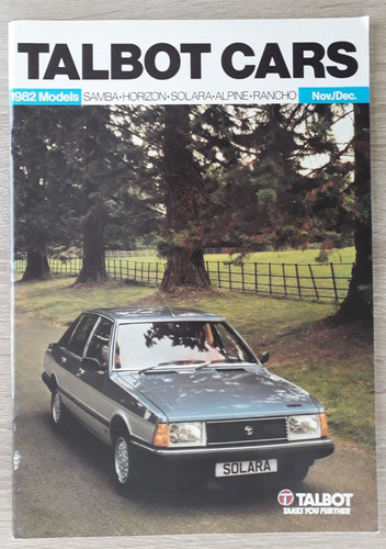 Talbot range brochure 1982 - talbot,