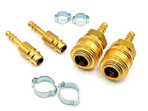 Water fed pole hose - water, fittings