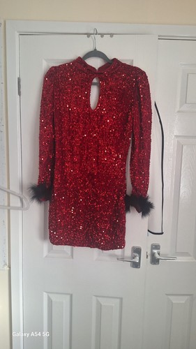 Red sequin mini - mini, dress