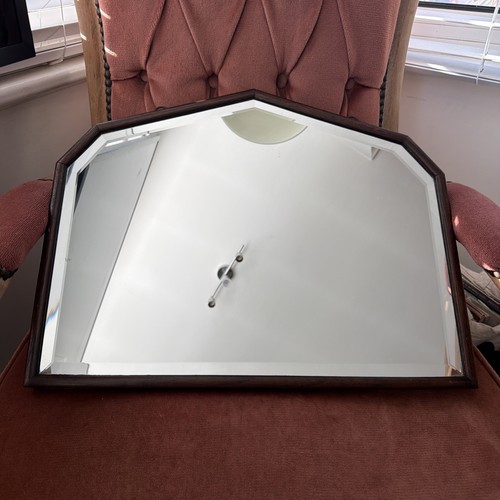 Vintage walnut mirror art deco - vintage,