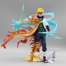 26cm Naruto Minato Namikaze LED Rasengan PVC Statue Anime Action Figure