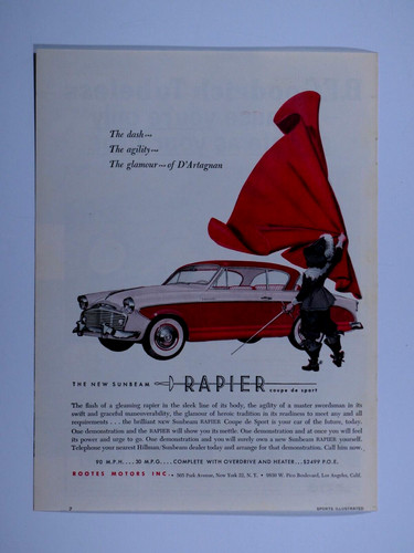1956 sunbeam rapier coupe - sunbeam, de