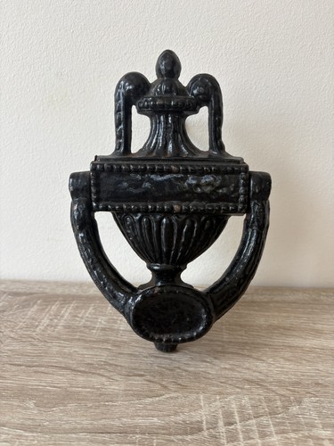 Large cast iron door knocker - cast,
