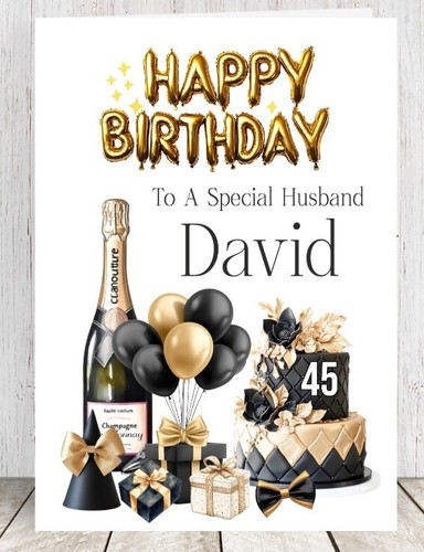 Personalised birthday card - personalised,
