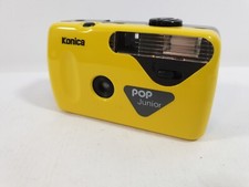Konica Pop Junior 35mm Yellow Compact Camera ID2305 B16