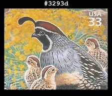 USA5 #3293d MNH Sonoran Desert - Gambel Quail
