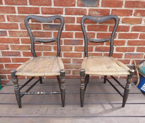 Pair antique 19th - of, century