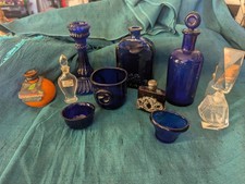 Vintage Job Lot Cobalt Blue