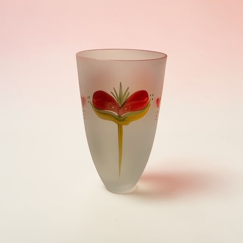 Art glass vintage swedish vase - glass,