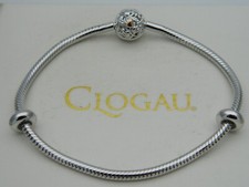 Welsh Clogau Silver & Rose Gold Tree of Life Bead Charm Bracelet 19cm RP £149.00
