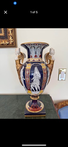 Minton vase pate - sur-pate, 6