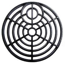 ROUND GULLEY GRID DRAIN COVER LID BLACK PVC 6 INCH 150MM