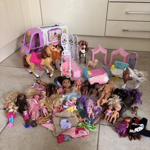 Barbie chelsea dolls horses - barbie,