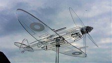 Handmade British Spitfire Mk.IX wind-spinner/vane, garden sun-catcher Kit