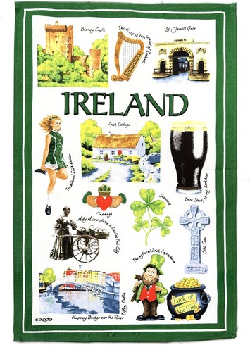 Iconic ireland tea towel - iconic,