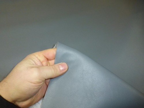 Grey faux leather - faux,