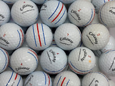 20 CALLAWAY CHROME SOFT TRIPLE TRACK GOLF LAKE BALLS PEARL / GRADE A FREE P&P