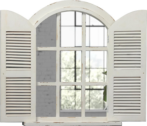 Rustic farmhouse arched window - arched,