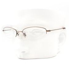 Oliver Peoples OP 668 MC Semi Rimless Eyeglasses Glasses Brown 49-18-135 (Small)
