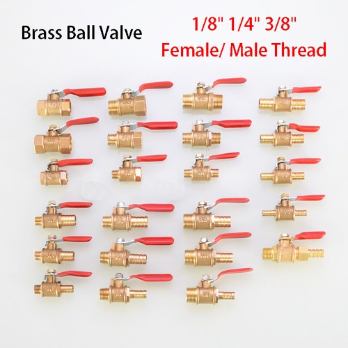 8 brass ball valve - brass,