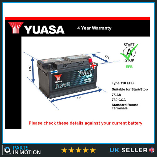 Efb battery fits nissan - battery, nt400