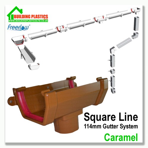 Square line guttering - line,