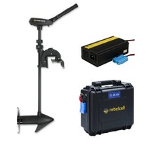 MINN KOTA Electric Motor TRAXXIS 55 Electric Outboard With Battery And Charger