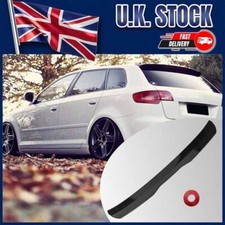 Glossy Rear Boot Lip Spoiler Extension Wing Tail FOR AUDI A3 8P Hatchback Model